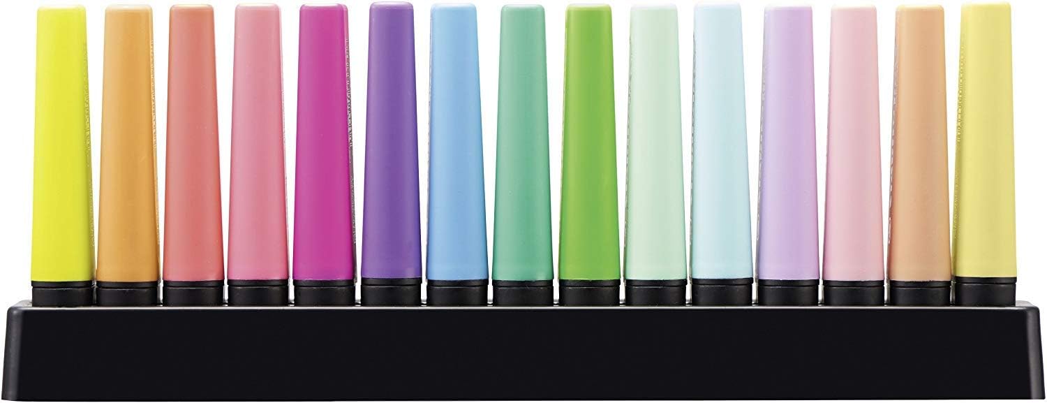 Stabilo Boss Original Highlighter Deskset of 15 Assorted Colours - Limited Edition (Limited Edition)