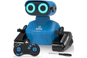 KaeKid Robots for Kids, 2.4Ghz Remote Control Robot Toys with LED Eyes & Flexible Arms, Dance & Sounds, RC Toys for 3 4 5 6 7 8 Year Old Boys Girls (Blue)