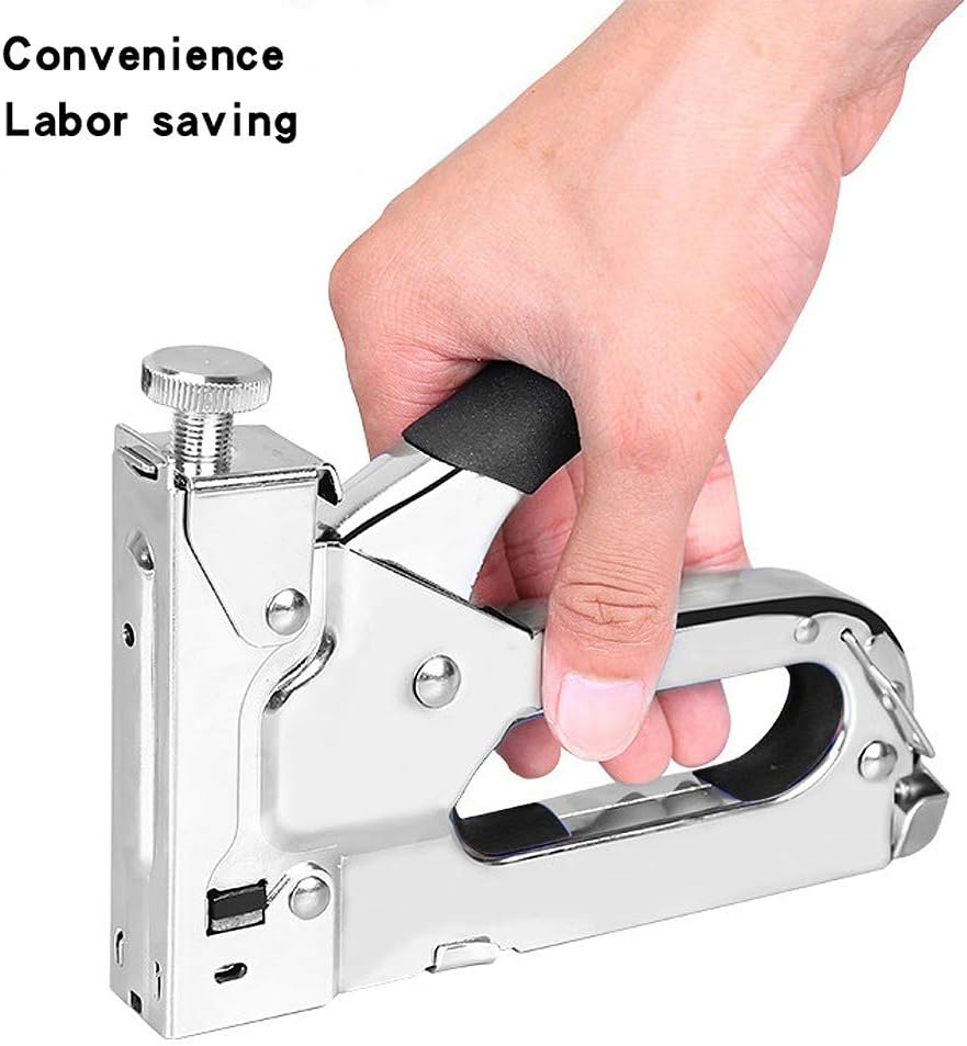 Staple Gun with Staples, 3-in-1 Staple Gun with Remover, Premium Heavy Duty Staple Nail Gun Kit with 1250 Staples - Upholstery Stapler for DIY Repair, Carpentry, Decoration, Furniture : Office Products