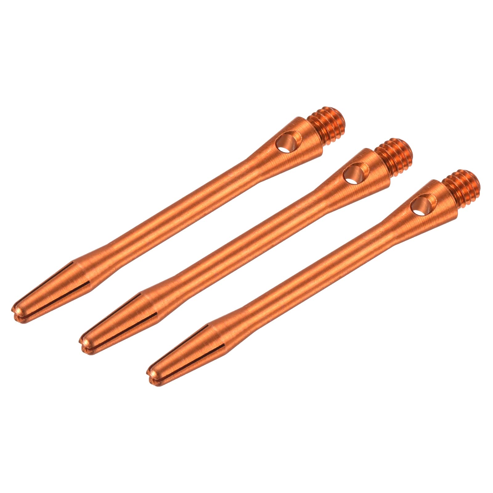 PATIKIL 45mm Aluminum Dart Shafts, Medium 2BA Thread Dart Stems Dart Accessories Throwing Fitting for Steel Tip - 3 Pack (Orange)