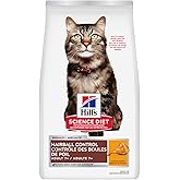 Hill's Science Diet, Hairball Control, Adult 7+, Dry Cat Food, 3.17kg | Hill's is Recommended by 9 out of 10 Canadian veterin