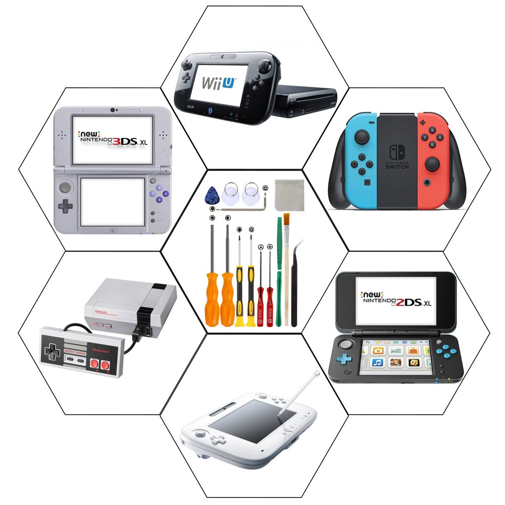 トライウィングネジ回し ニュー3ds Wii Nes Snes Ds ピンセット プロセキュリティー 2点 保管箱 Lite ゲームボーイアドバンス用 1点 Bzwzn 修理道具11点セット ゲームビット 清掃用クロス 吸着カップ Danzix 16点パック ニンテンドー用 1点 1点 くらしを