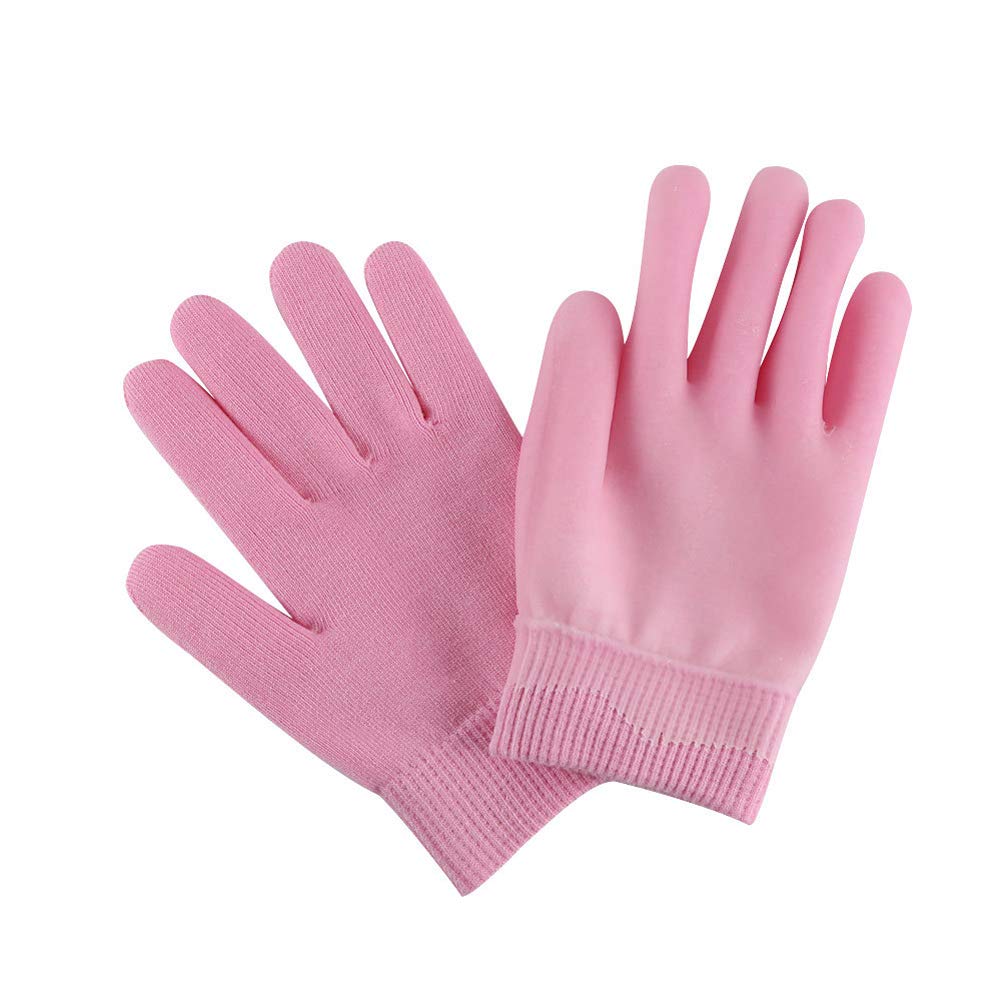 2Pairs Women Men Moisturizing Gel Gloves for Soften