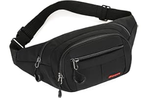 Multi-Functional Fanny Pack for Men, Water-Resistant Waist Bag with Large Capacity, Ideal for Running, Travel, and Daily Use,