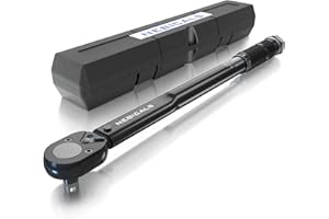 NEBICALS 3/8-inch Drive 10-80 ft lb/13.6-108.5 N.m Black Dual-Direction Click Torque Wrench,14'' Length, High Accuracy for Car & Motorcycle, Spark Plug, Oil change, Intake manifold.