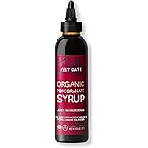 Just Date: Organic Pomegranate Syrup / 100% Natural / Organic Pomegranate Molasses / Healthy Alternative for Sugar, Honey or 