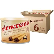 Amazon.com: Pirucream Cream Filled Rolled Wafer. Chocolate and ...