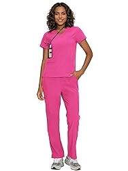 floralhue Scrubs for Women, V-Neck Scrubs Top