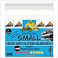 Sleevie Wonder Small Box Set Outer Plastic Sleeves (x5) 1.6mil Resealable Clear Polypropylene for 33rpm LP Vinyl Record Boxset Best Protects 3/8""-3/4"" Boxes (+1 Free Dj Sticker)