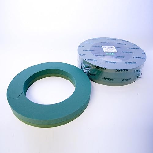 12" ring foam floral oasis wreath 12 inch diameter Amazon.co.uk