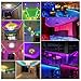 LED Strip Lights Sync to Music,RaThun Bluetooth Smartphone APP Controlled 32.8ft RGB 300 LEDs 5050 Flexible Color Changing Light Full Kit Working with Android and iOS System-UL Listed