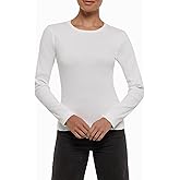 Three Dots Womens Crew Neck Long Sleeve Tee