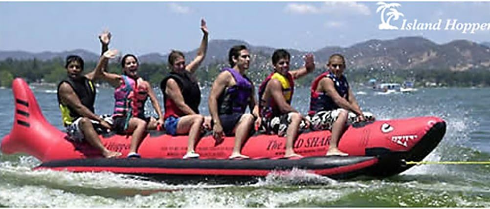 Island Hopper The Red Shark 6 Passenger Towable Tube