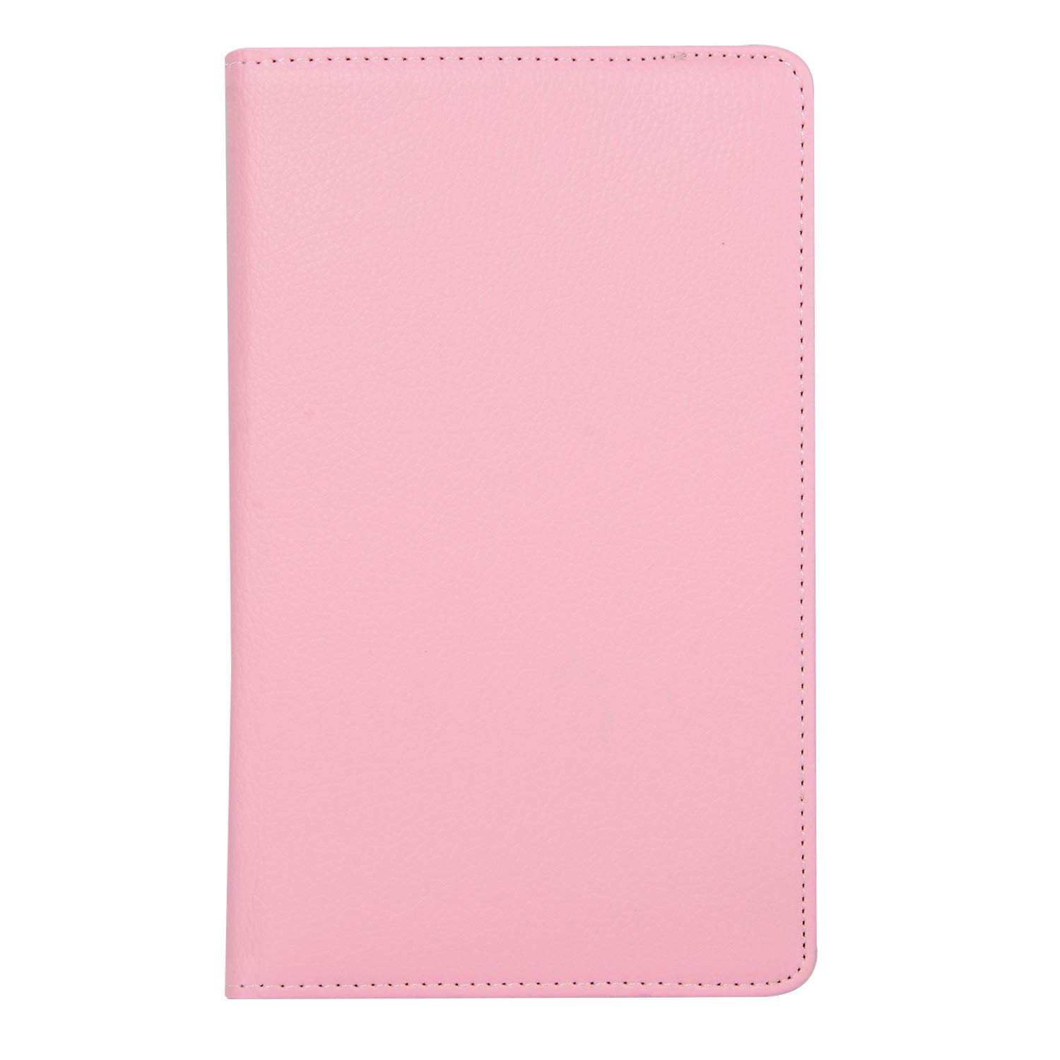INSOLKIDON Compatible with Xiaomi Mi Pad 4 8 Inch Tablet Case Leather Back Cover Protective Case Ultra Slim Bumper Full Body Protection Bracket Leather Case (Pink)