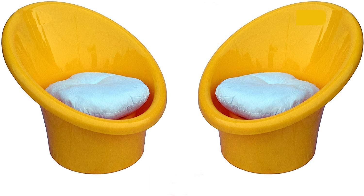 ANJWAR Plastic Strong and Sturdy Structure Indoor/Outdoor Tub Chairs