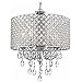 DINGGU Chrome Finish 4-Light Round Chandelier