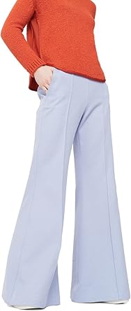 flared cotton trousers