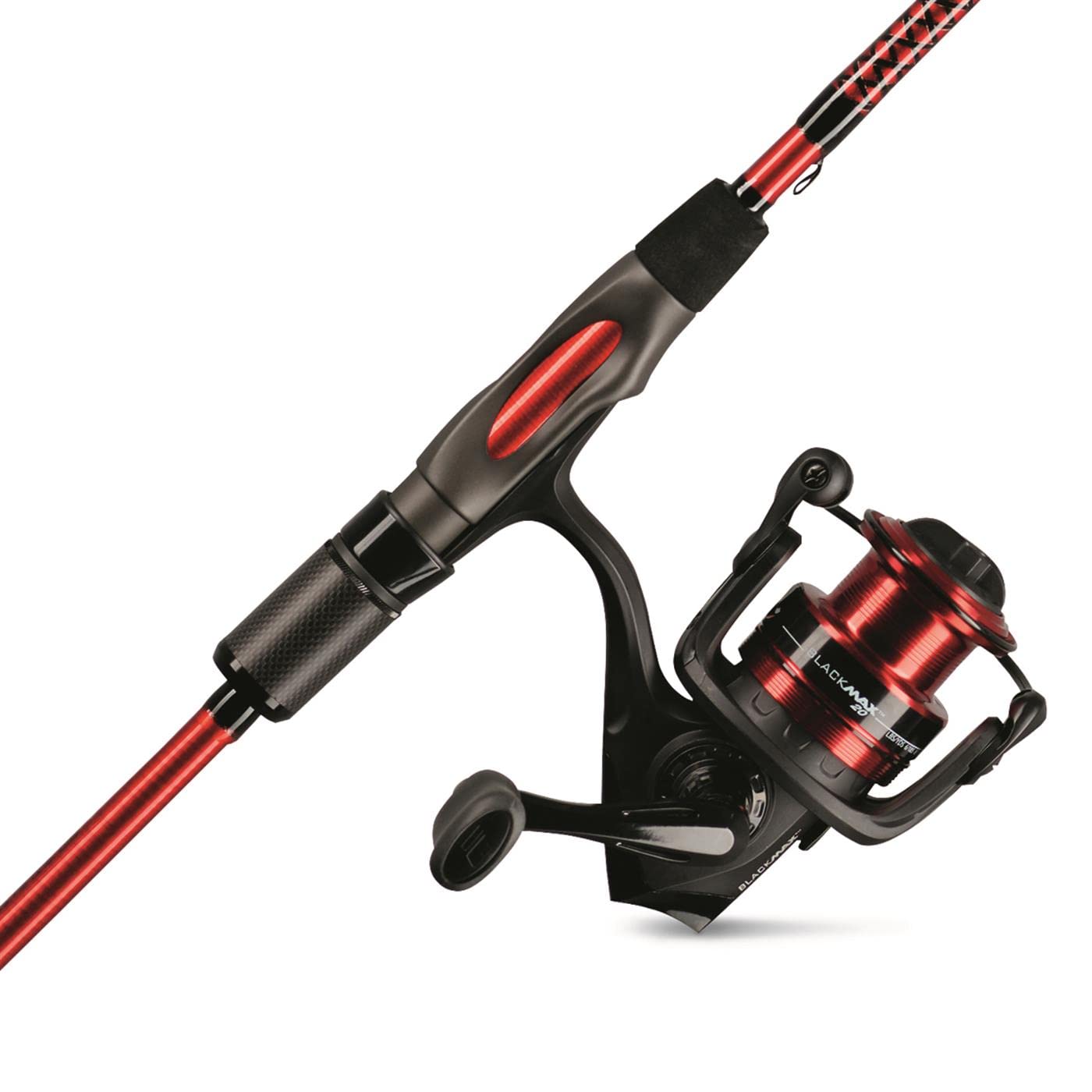 Photo 1 of Ugly Stik 6’6” Carbon Spinning Fishing Rod and Reel Spinning Combo, Graphite with Graphite Tip Design, 6’6” 2-Piece Fast Action Rod,Red/Black