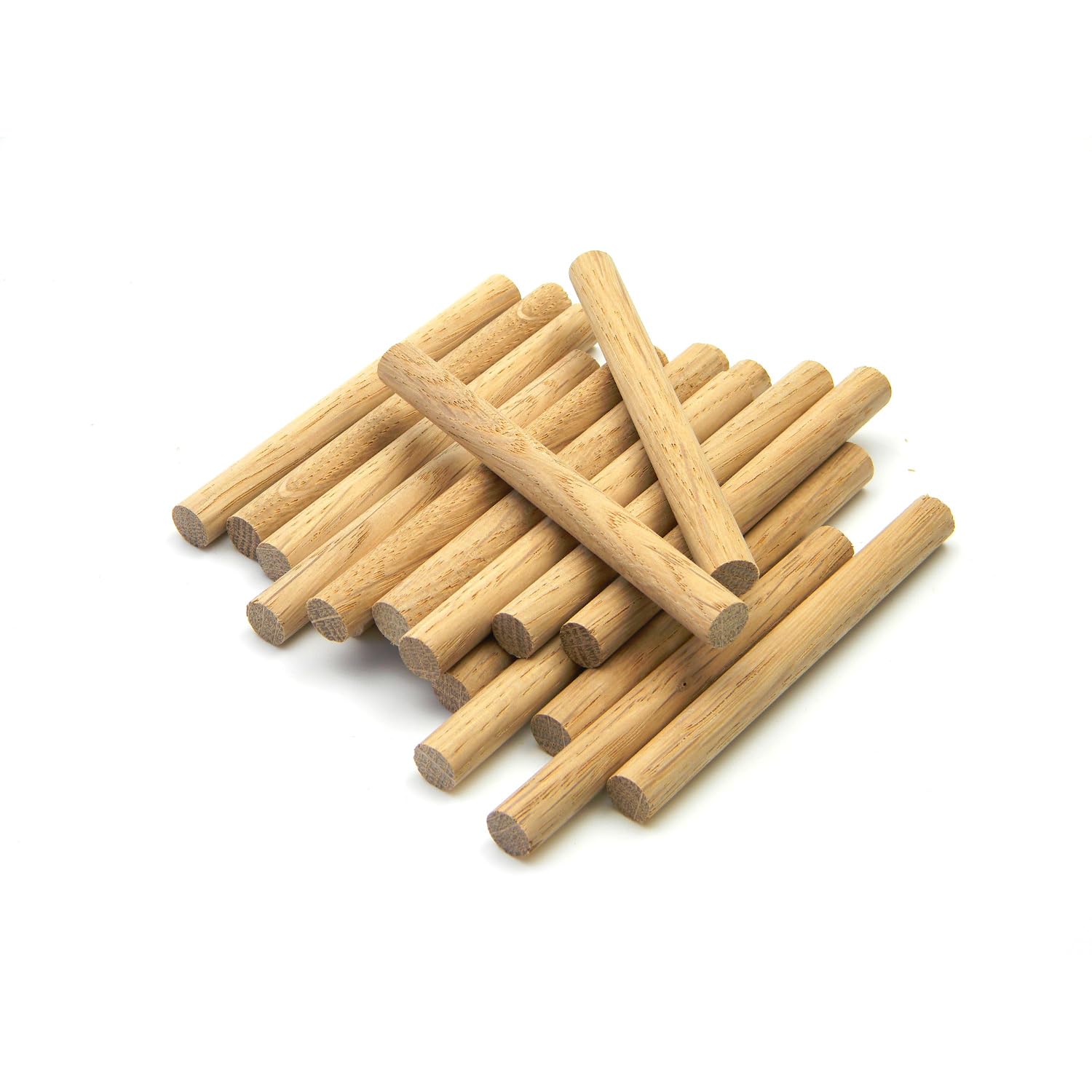 Premium Quality European Oak Dowel 100mm Long (9.5mm - Pack of 20)