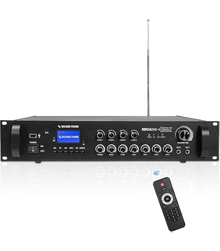 Amazon.com: Sound Town 500W Class-D 4-Zone 70V/100V Compact