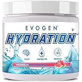 Evogen Hydration - Electrolytes Powder | Sugar-Free Electrolyte Powder Supplement for Hydration, Energy, and Recovery | Coconut Water, B Vitamins, Potassium | Watermelon | 30 Servings
