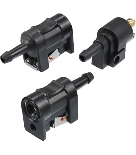 Lot 3 Raccords Tuyau Carburant Yamaha Hors-Bord 6 Mm – Femelle/Mâle 6Y1-24305 & 6G1-24304 – Aluminium & ABS Anti-Rouille