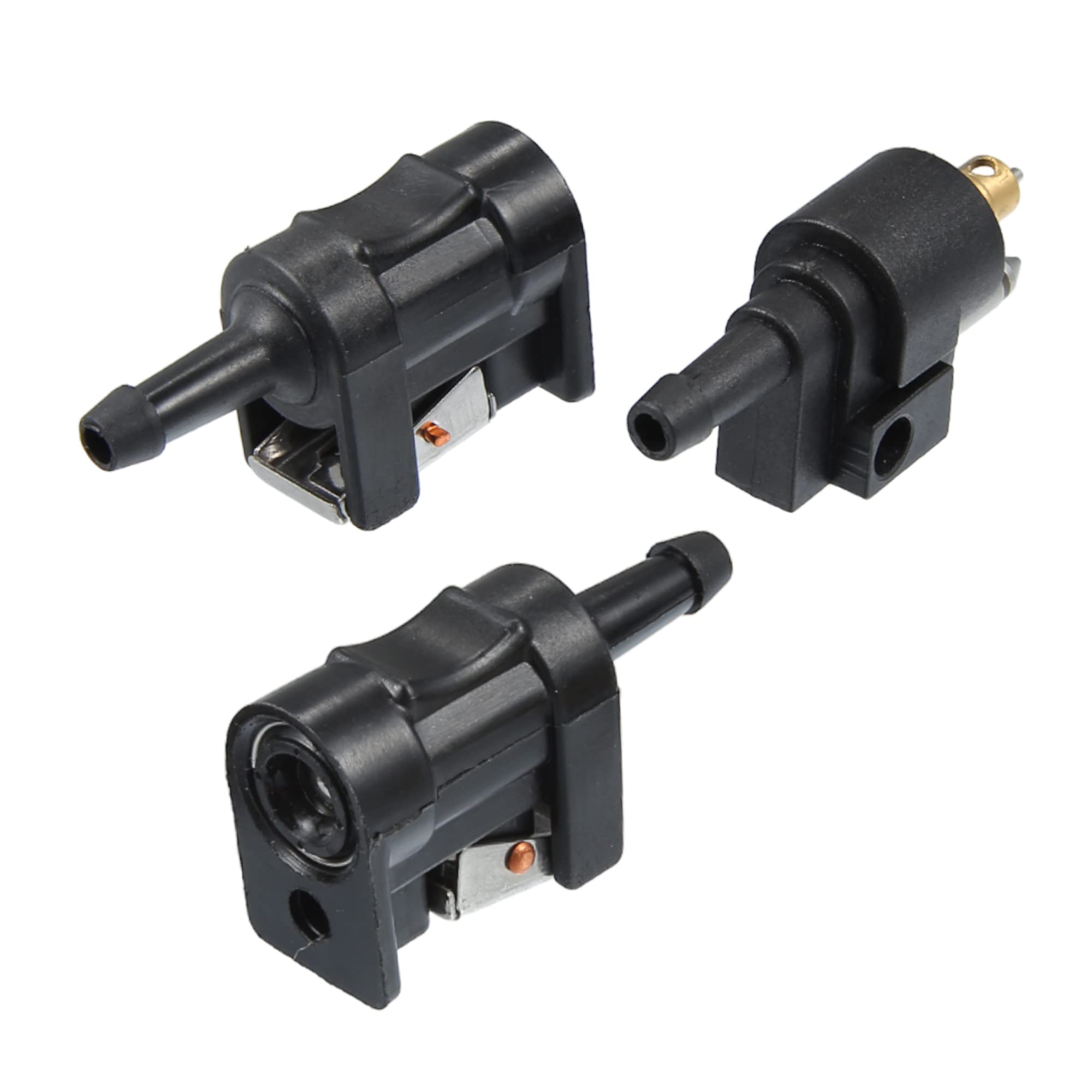 Photo 1 of X AUTOHAUX 3pcs Marine Boat Engine Fuel Line Connector Fittings 8mm Female Male Fuel Pipe Joint Comp Fitting for Yamaha Outboard Motor Fuel Tank Hose Pipe 5/16 6E5-24305-06-00 6Y2-24305-06-0