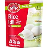 MTR Rice Idli Ready Mix - Soft, Fluffy &amp; Light as Air Steamed Idlis in 15 Minutes, Delicious Traditional South Indian Breakfast, Easy to Make, Natural Protein &amp; Goodness of Grains, 500g - Pack of 1