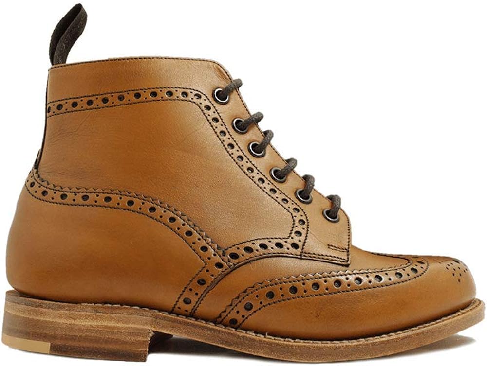 womens tan brogue boots