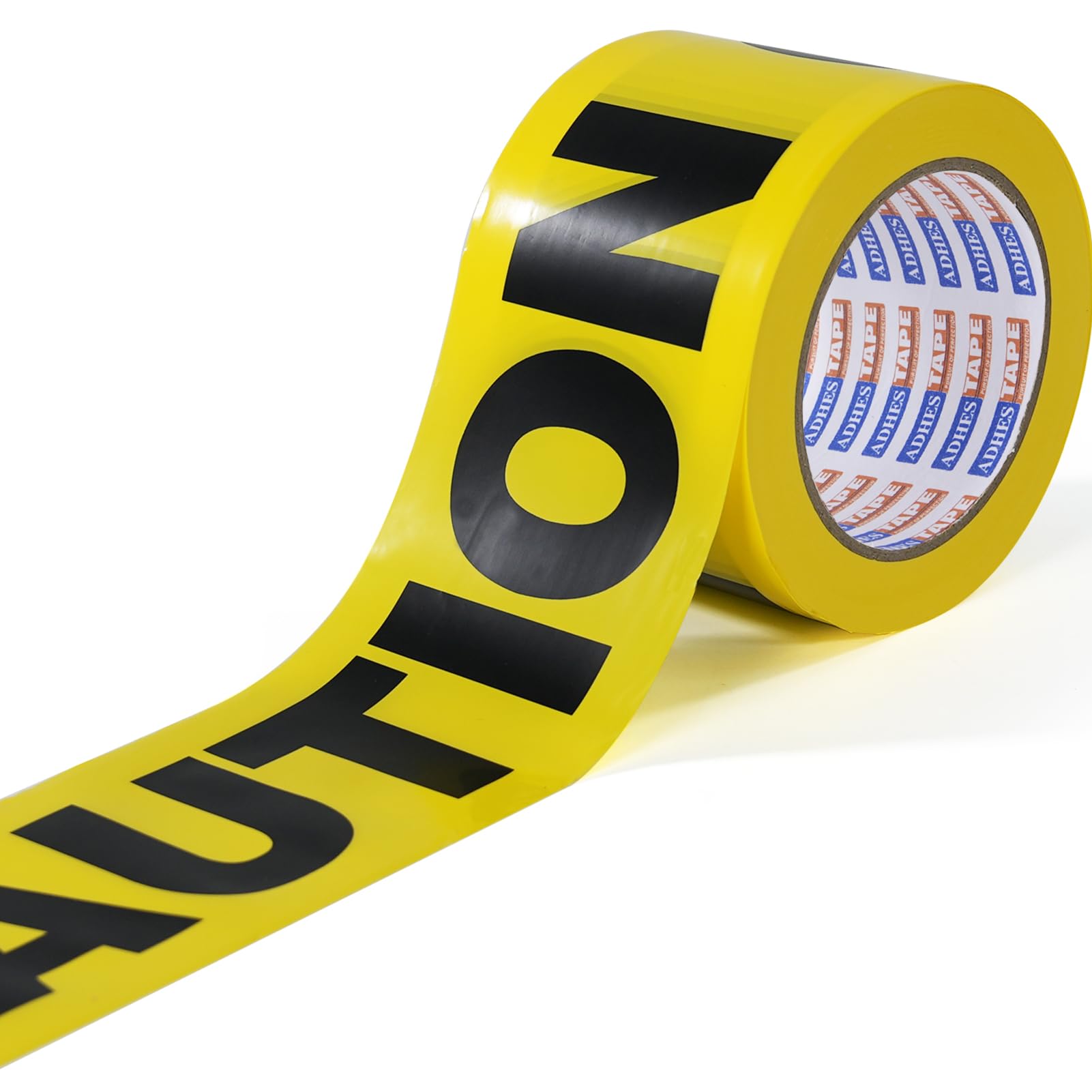 ADHES CAUTION Tape Hazard Tape Yellow/Black Warning Barrier Tape Caution tape Party Safety Construction Barricade Tape 3" x 300ft