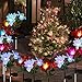 Solar Garden Stakes Lawn Flower Light Outdoor Decorations, Multi Color Changing Christmas Flowers Lights Waterproof for Yard Patio Party Parks Walkway
