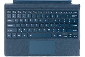 Surface Keyboard Pro 3/4/5/6/7 BT 5.1 Colourful Backlit Magnetic Slim 10m Range Design for Surface Pro Keyboard