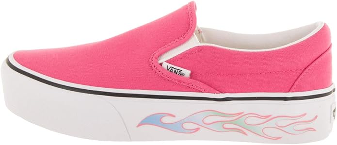 pink flame platform vans