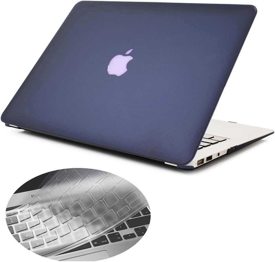 Se7enline Compatible with Macbook Air 13 inch Cover Colorful Slim Hard Shell Matte Case Hard Shell Cover for Macbook Air 13.3 inch A1369/A1466 with EU Layout Silicone Keyboard Cover
