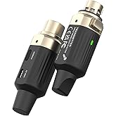 STRICH UHF Wireless XLR Microphone Transmitter Receiver, 7-Channel Wireless Audio Receivers Adapters, Microphone Adapter for
