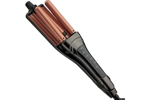 Revlon RVIR3049F Hair Waver with Copper Tourmaline Ceramic Coating, Adjustable Waver, Professional High Heat with Multiple He