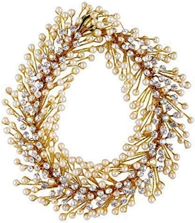 AakarShana Jewels Traditional Indian Look Hair Accessories Best Match for Bollywood Dance Looks Like Natural Flowers Party Accessories for Weddings Proms Parties or Other Occassions