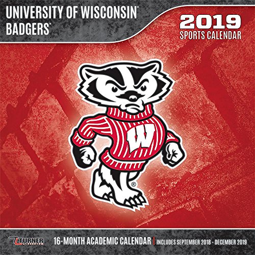 B.O.O.K Wisconsin Badgers 2019 Calendar T.X.T