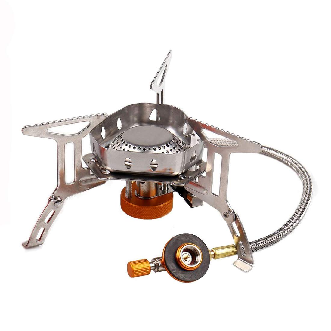 Sports & Outdoors 3500W Windproof Backpacking Stove with Piezo Ignition
