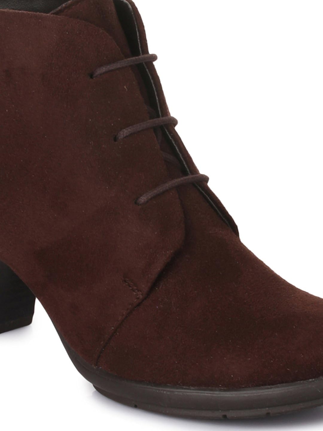 bruno manetti women (ay-102) coffee suede leather heeled boots