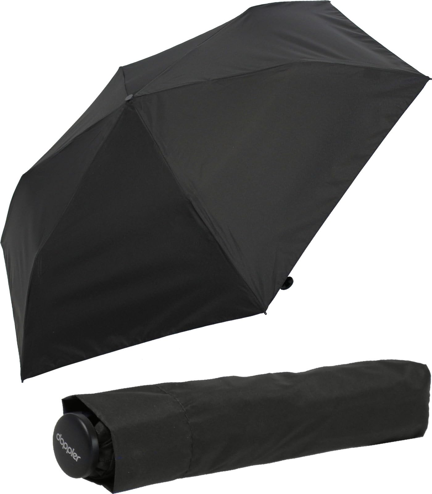 Doppler Parapluie mini et Ultra léger - 99 grammes Noir Folding Umbrella, 21 cm, 90 liters, Black (Noir)