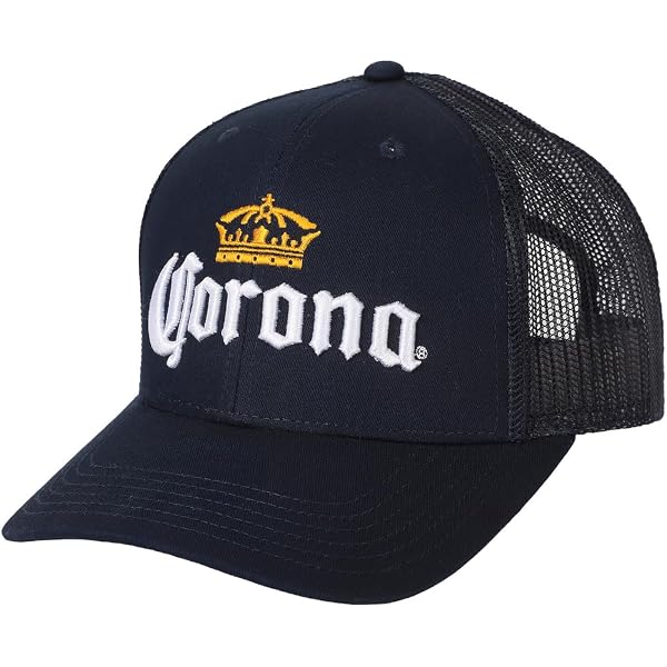 Axowr Corona Hat Embroidered Logo for Men and Women Black, Black