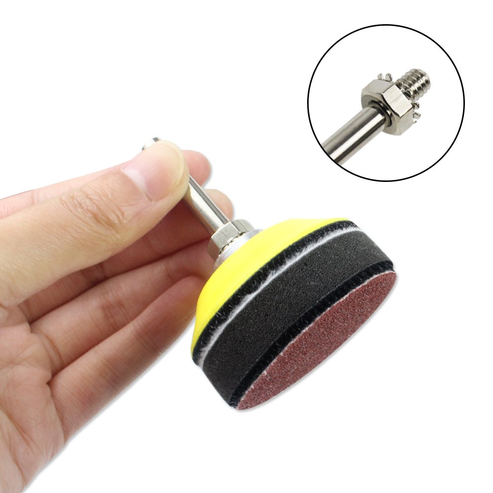 Coceca 2 Inches 100pcs Sanding Discs Pad Kit for Drill Grinder Rotary Tools with Backer Plate a Quarter Inch Shank Includes 80-3000 Grit Sandpapers: Industrial & Scientific