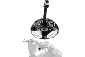 JFG RACING ATV Gas Cap,CNC Fuel Tank Billet Cover for YFZ 450,YFZ450R,Banshee 350 200,Raptor 660 350 250 125,Warrior 350 450,Kodiak 400,Grizzly 660 450 400 350,Bruin 350 250-Black