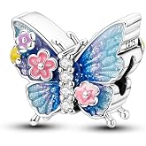 WUNAYA 925 Sterling Silver Charm for Bracelets Magic Cube Love Heart Beads | Balloon Pendants Flower Butterfly Beads Charms Fits Trendy Necklaces Jewelry Birthday Gifts for Women Family Friends