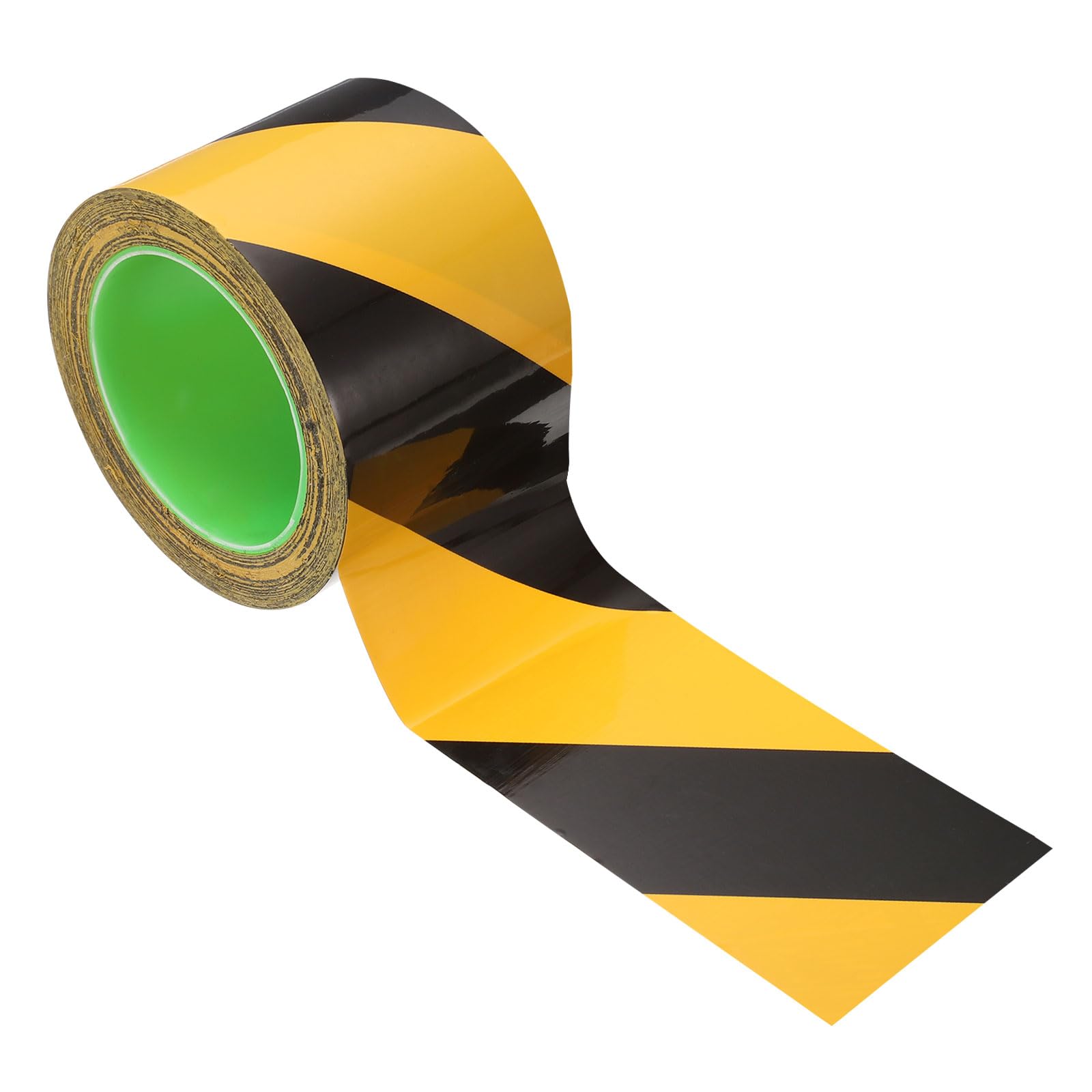 PATIKIL Safety Caution Tape 33m x 80mm, Safety Warning Stripe Tape Floor Tape for Marking Floor Walls Stair, Black Yellow