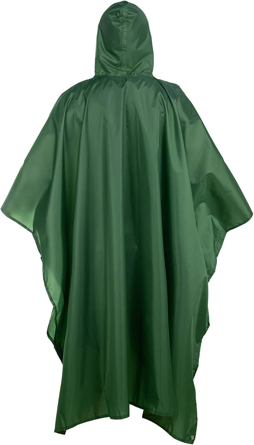 Rain Poncho,Rain Ponchos for Adults Men Women Hooded,Lightweight Reusable: Clothing