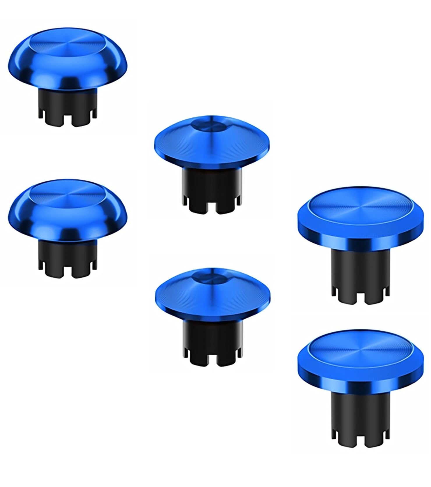 Ceozon Replacement Metal Thumbsticks for Ps5 Edge Controller 6 in 1 Swap Analog Joystick Thumb Grips Accessories (Blue)