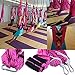 Bormart Aerial Yoga Swing - Ultra Strong Antigravity Yoga Hammock/Trapeze/Sling for Air Yoga Inversion Exercises - Include 2 Extensions Straps, Carabiners and Carrying Bag (Purple)