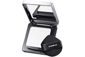 CARSLAN Waterproof Face Pressed Powder Compact, 24H Longlasting Oil Control Pressed Setting Powder Talc-Free Makeup, Shine Free, Poreless, Smooth, 02 for oily skin (0.28Oz)